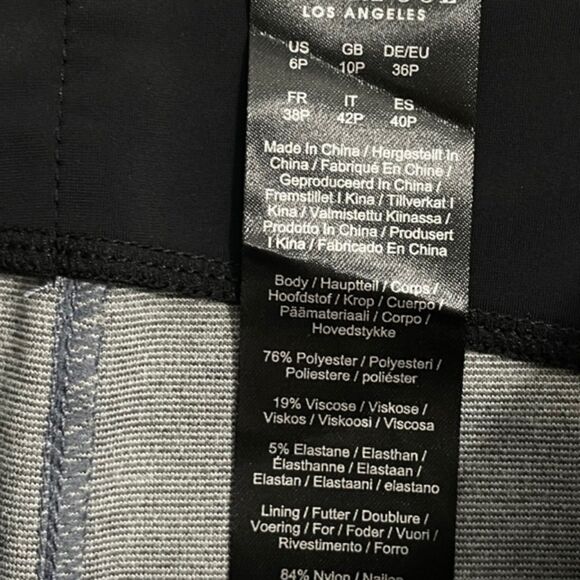 NWT Liverpool Blue Plaid Print‎ Stretch Pencil Skirt Size 6P - Picture 5 of 7